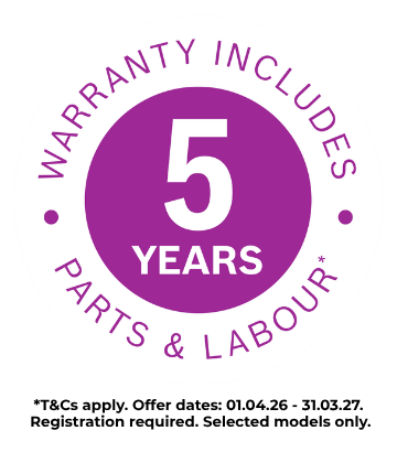 Bosch 5 Year Parts and Labour Warranty